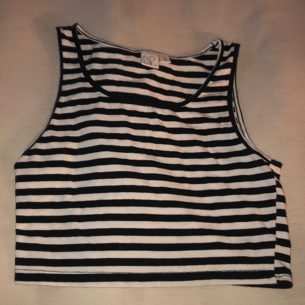 striped crop top